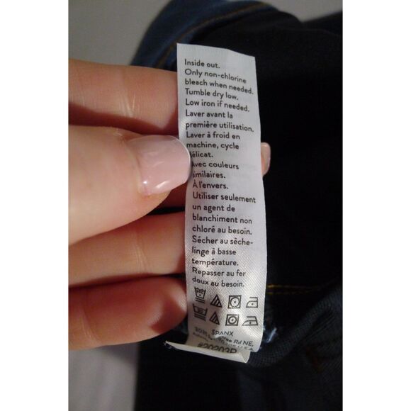 Spanx Distressed Ankle Skinny Jeans - Medium Wash L - Picture 10 of 10